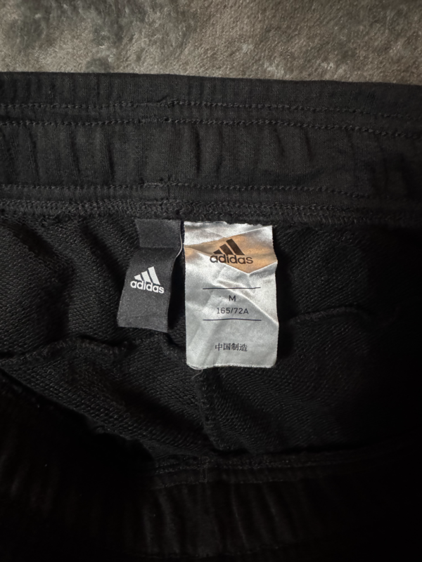 Pantalon Adidas Negro Lineas Grises