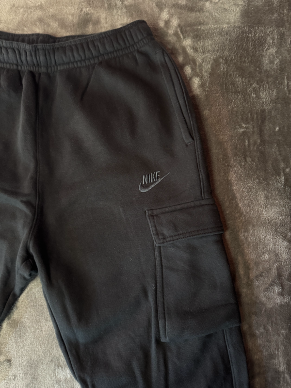 Pantalon Cargo Nike Negro Logo Negro