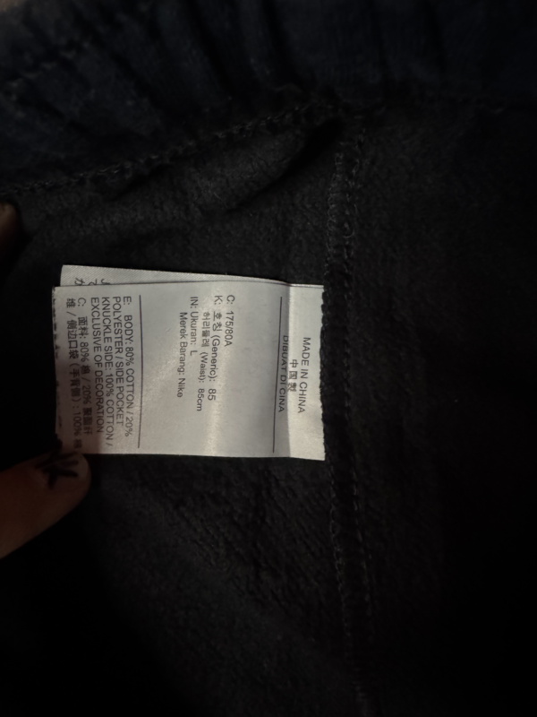 Pantalon Cargo Nike Negro Logo Negro