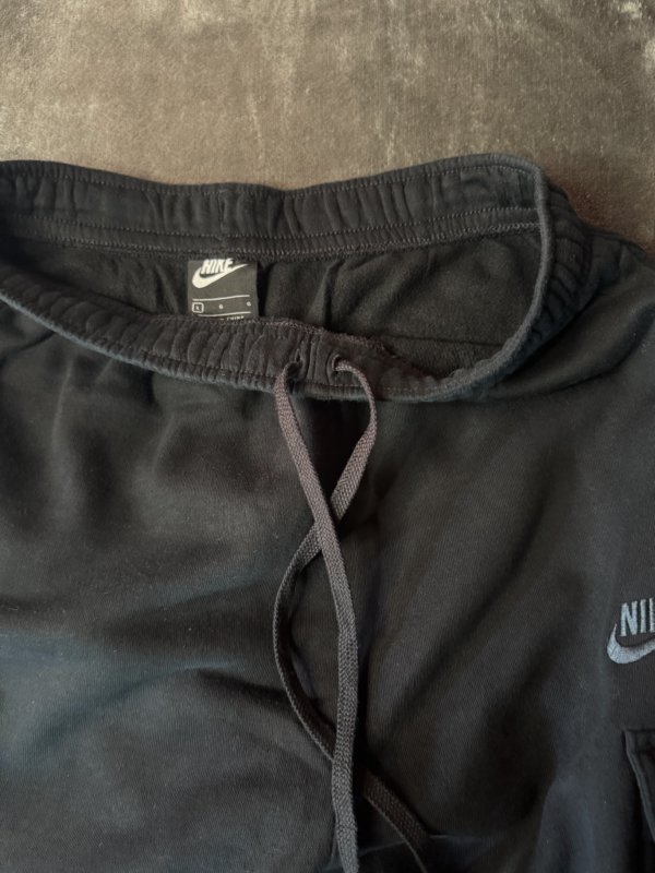 Pantalon Cargo Nike Negro Logo Negro